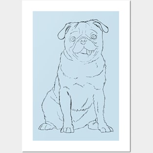 Pug Posters and Art